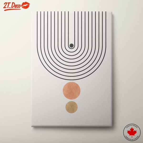 Geometric Abstract Art with Soft Colors 2
