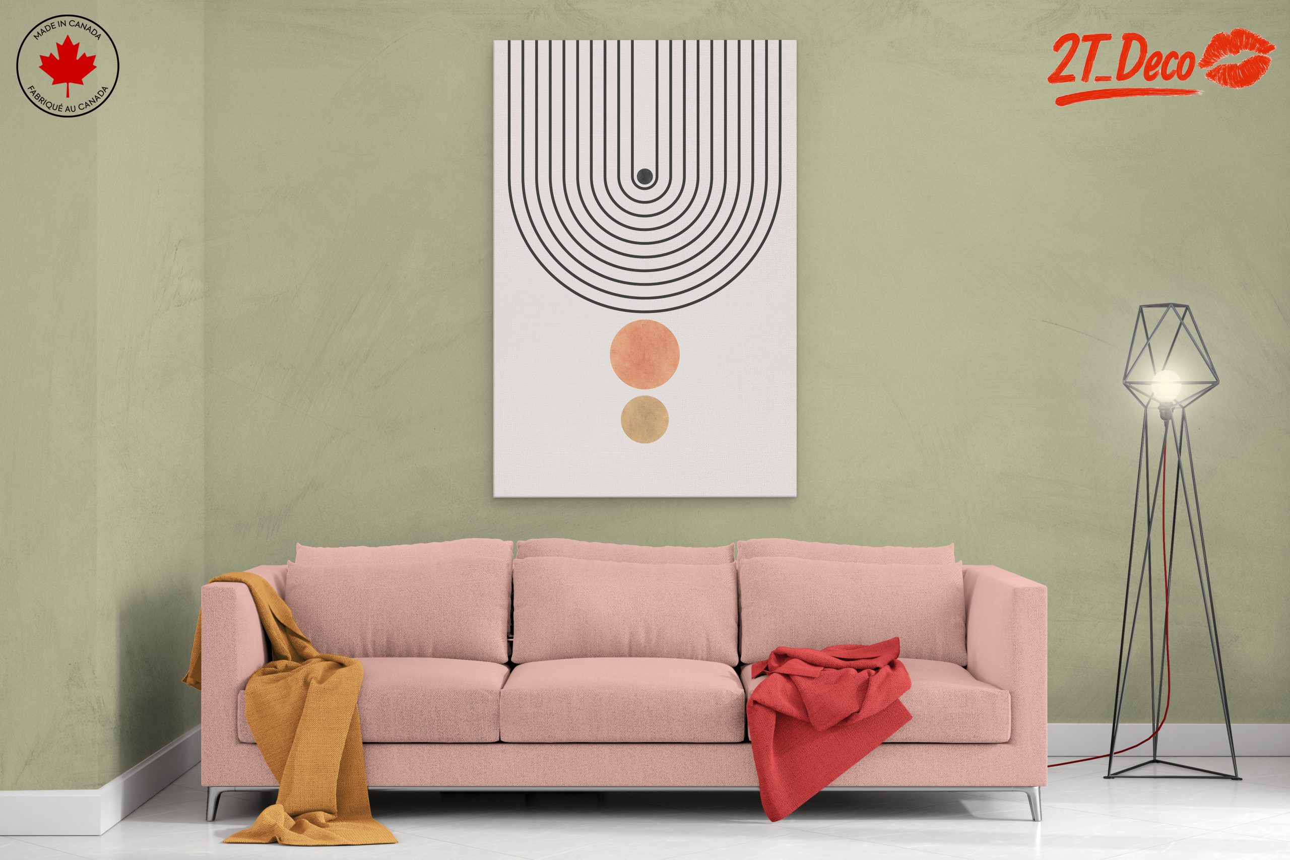 Geometric Abstract Art with Soft Colors 2 - Image 2