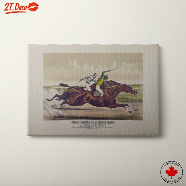 Exciting Horse Racing Scene Artwork