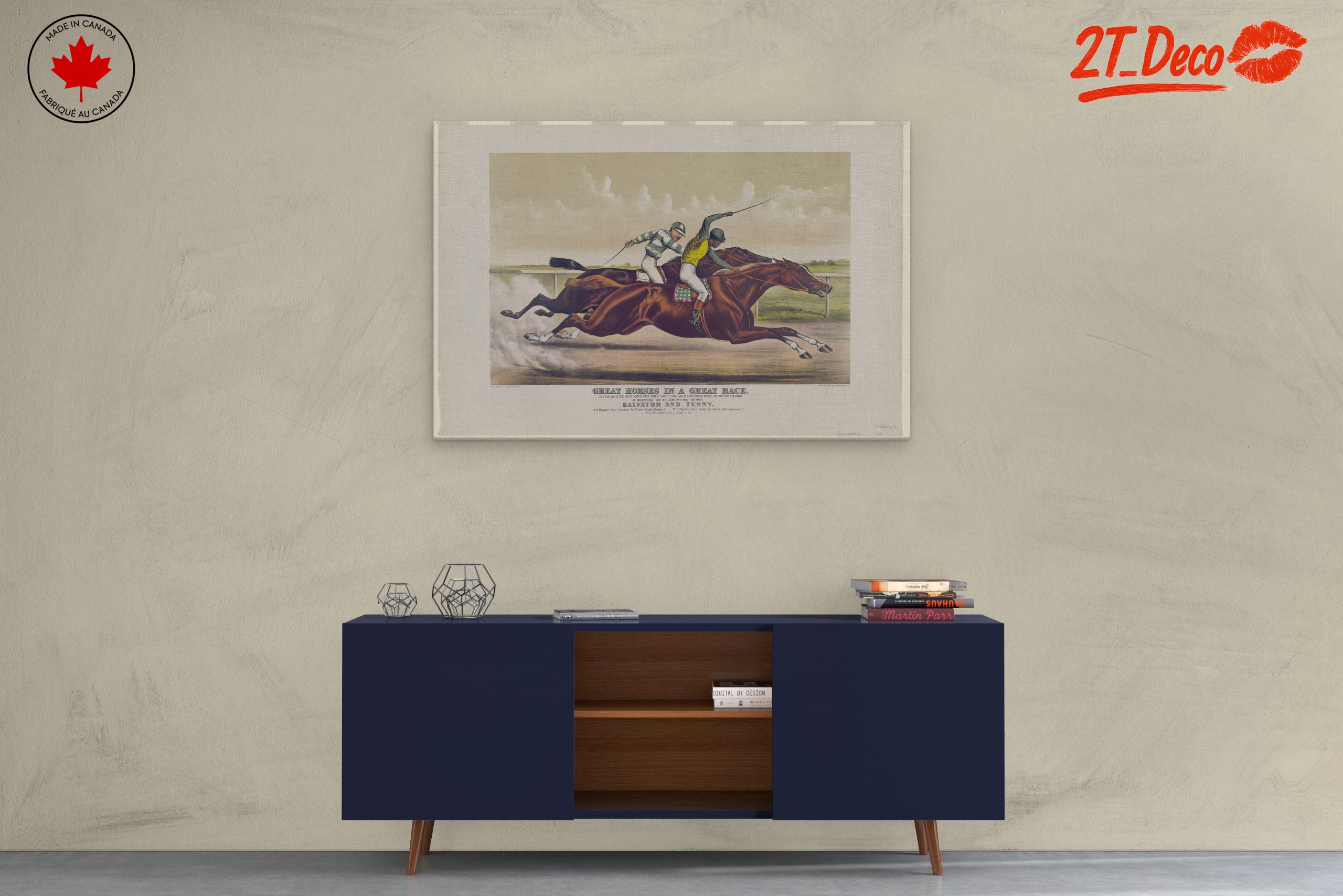 Exciting Horse Racing Scene Artwork - Image 3