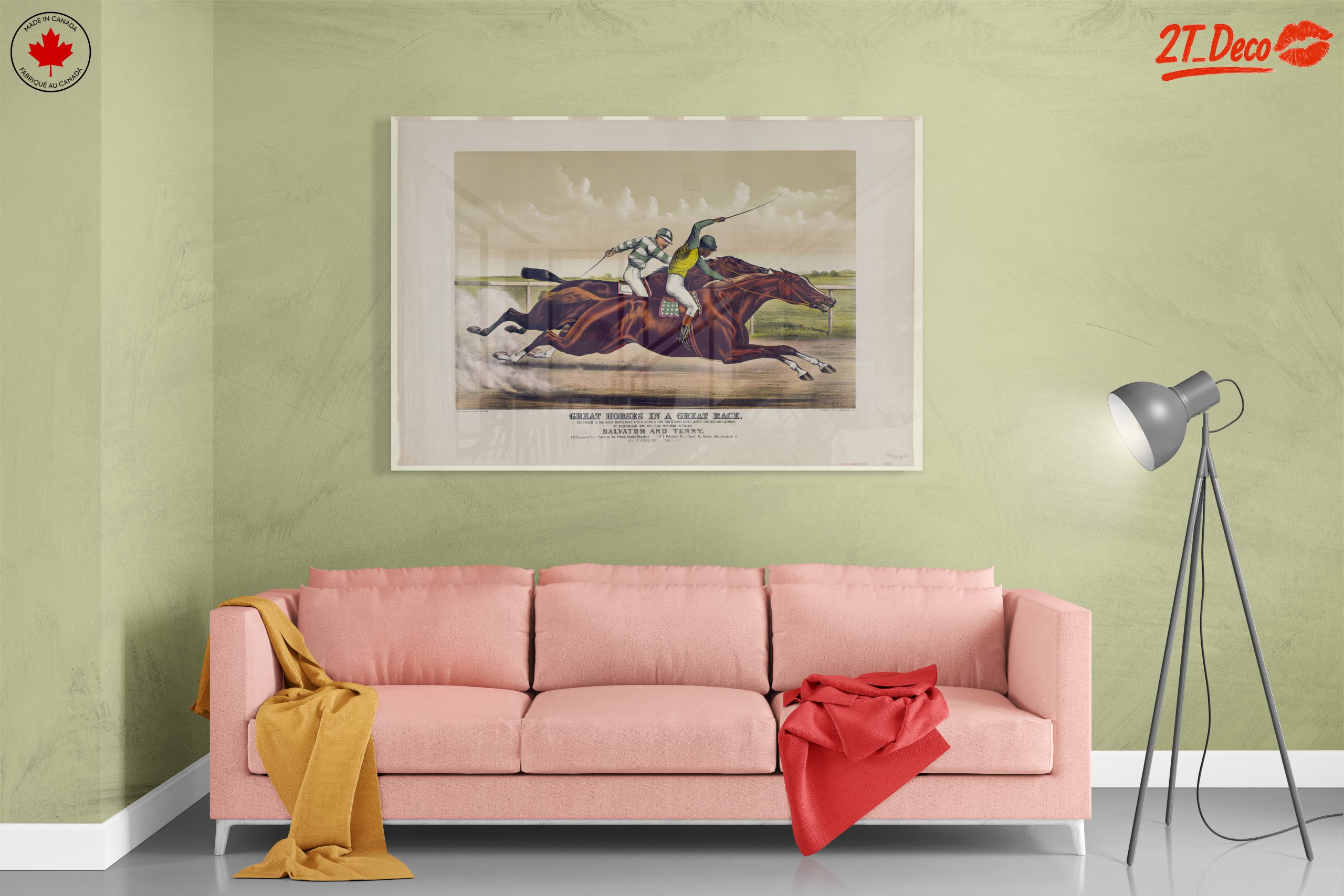 Exciting Horse Racing Scene Artwork - Image 7