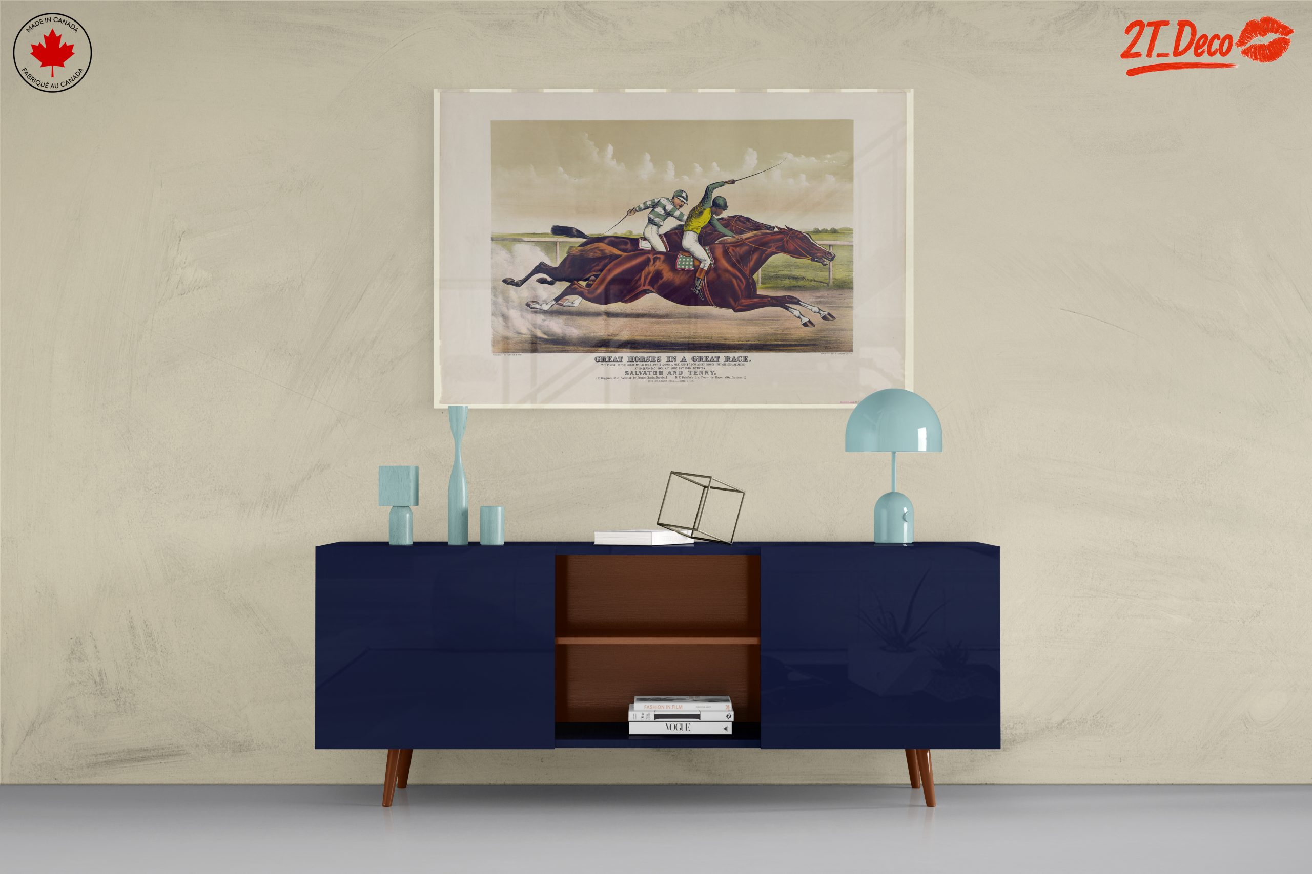 Exciting Horse Racing Scene Artwork - Image 8
