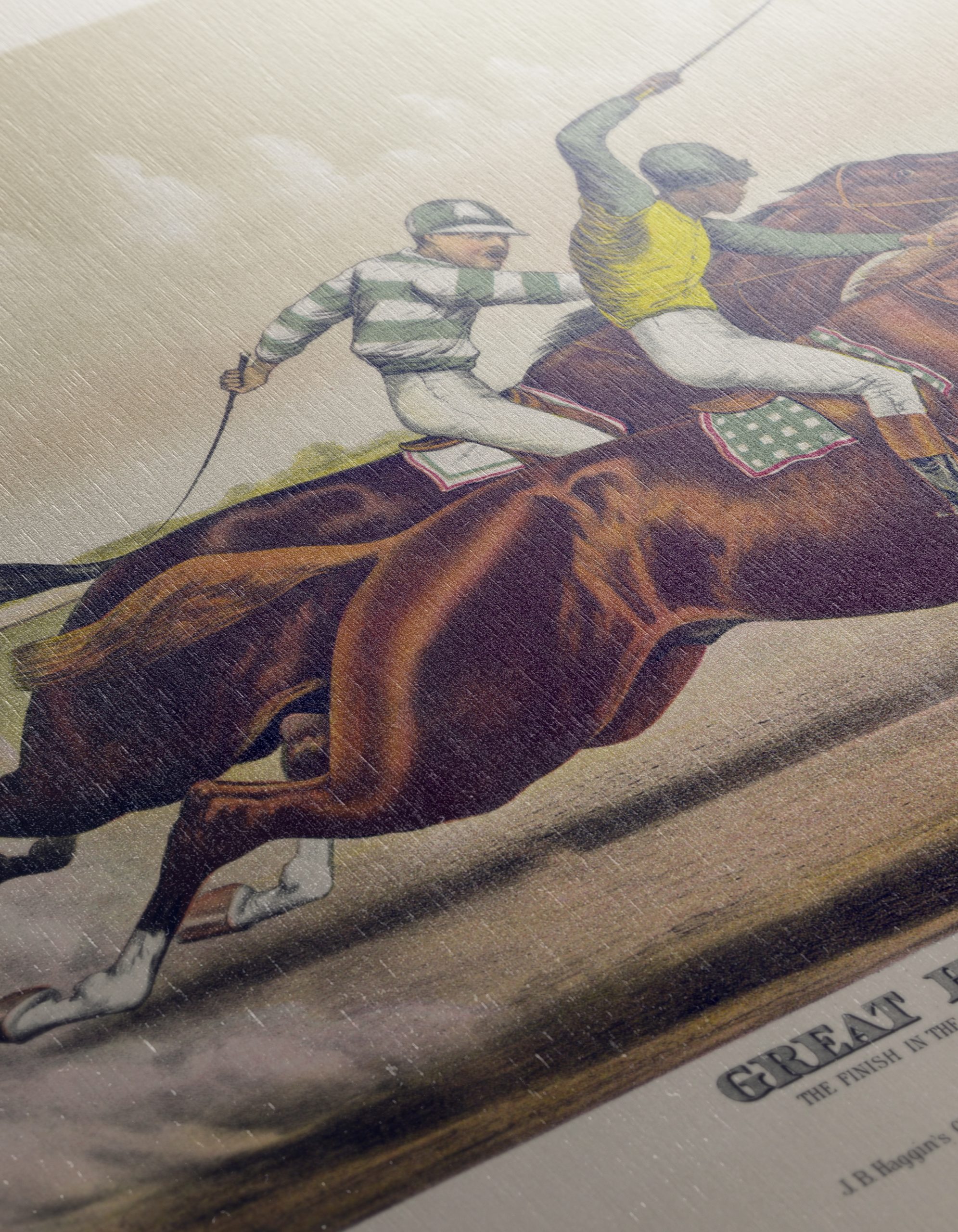 Exciting Horse Racing Scene Artwork - Image 12