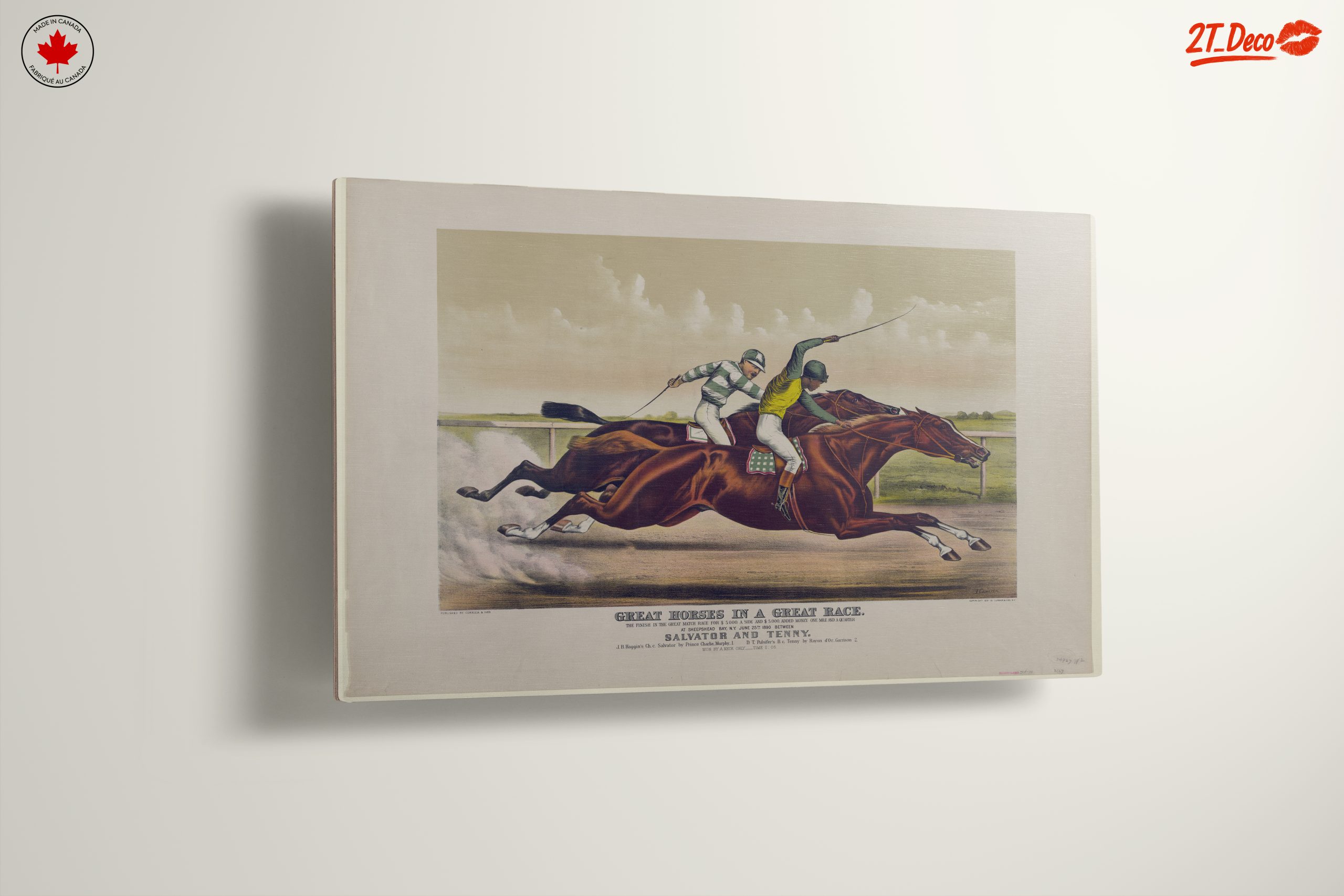 Exciting Horse Racing Scene Artwork - Image 13
