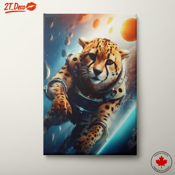 Cheetah Astronaut Exploring Space