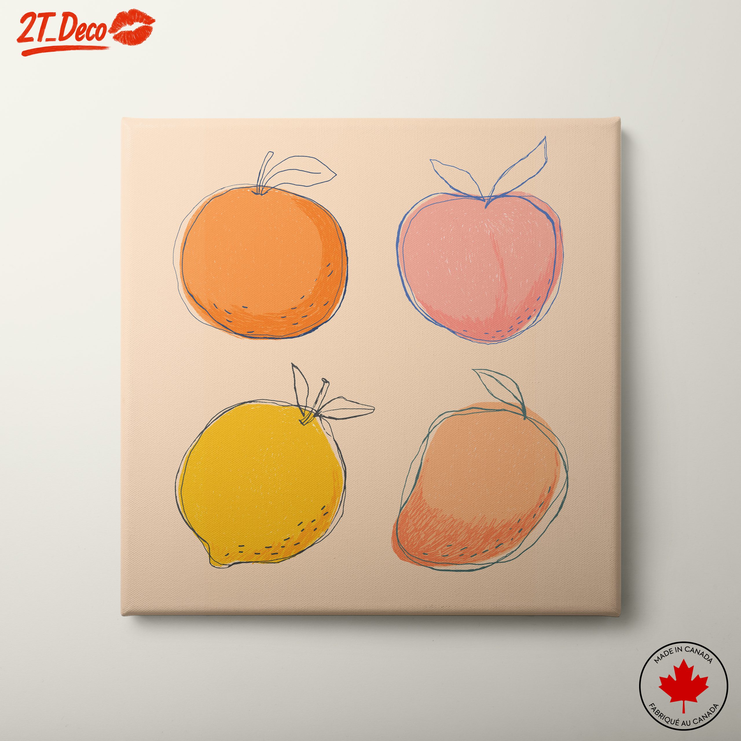 Colorful Abstract Fruit Illustrations 2
