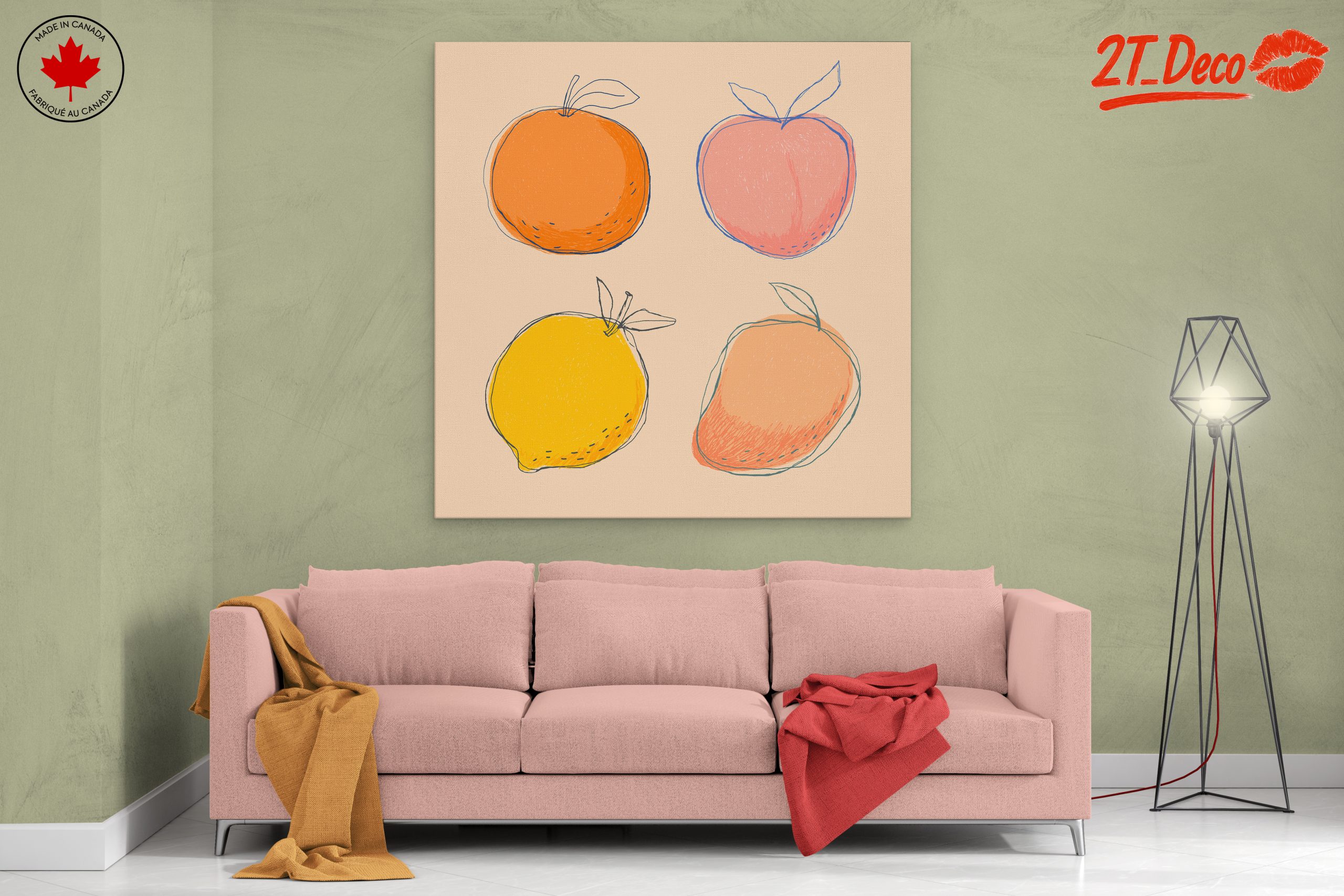 Colorful Abstract Fruit Illustrations 2 - Image 2