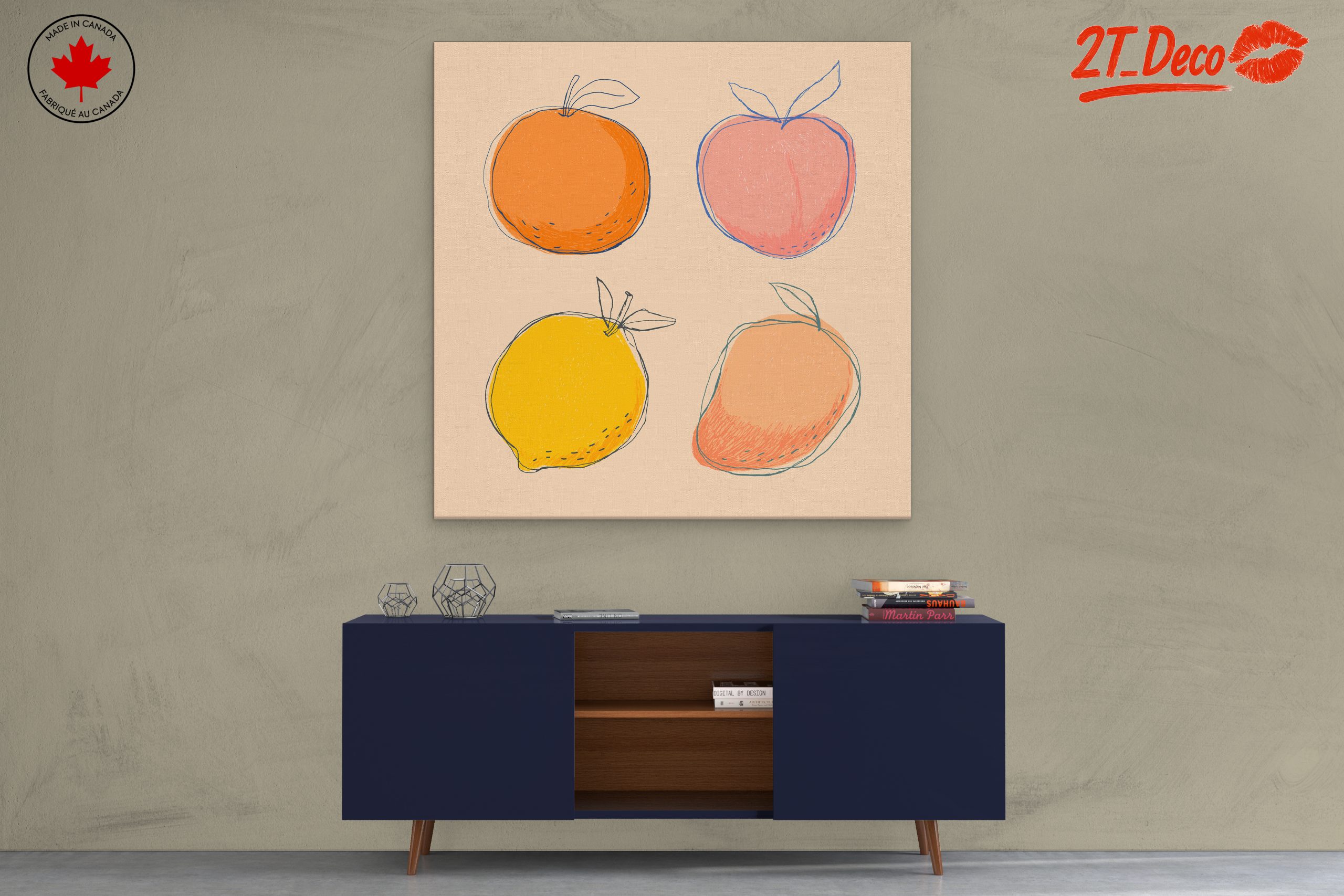 Colorful Abstract Fruit Illustrations 2 - Image 3