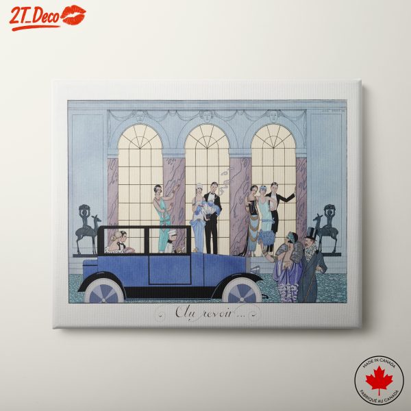 Glamorous Vintage Movie Party Scene Art