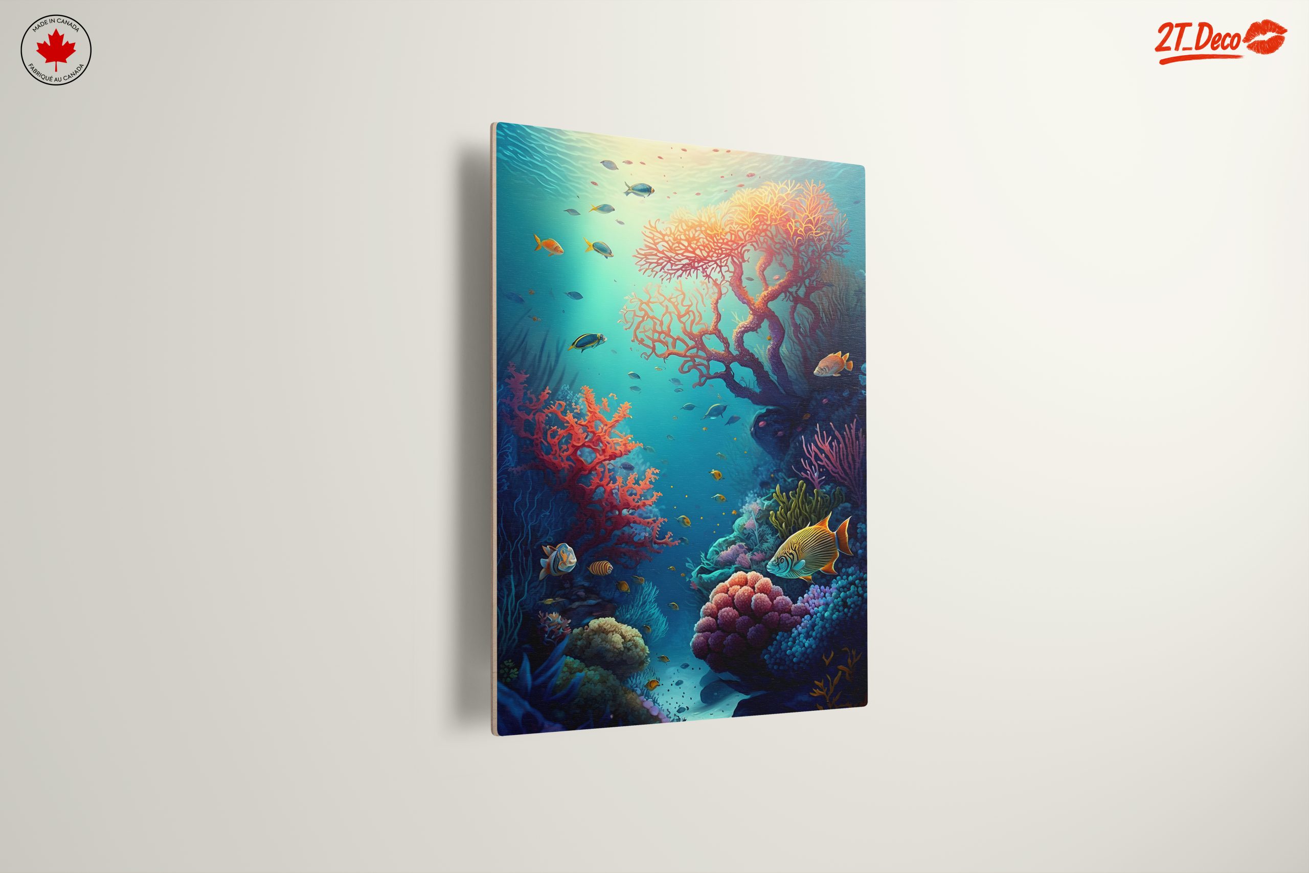 Vibrant Abstract Underwater Marine Life Art - Image 13