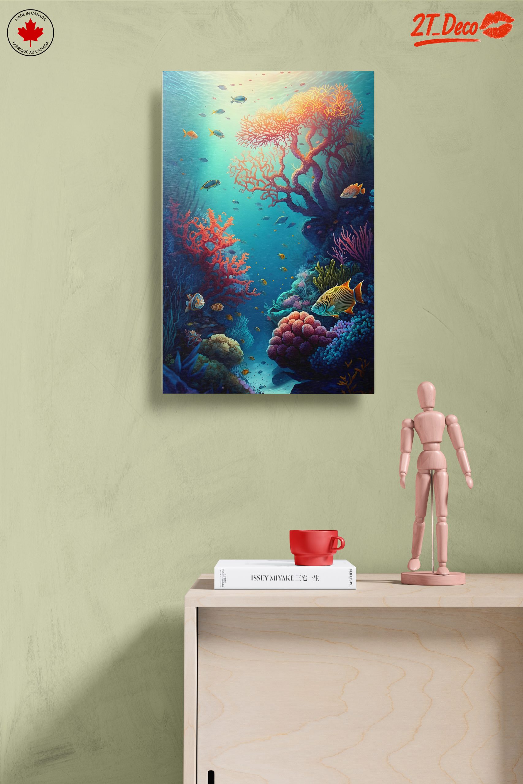 Vibrant Abstract Underwater Marine Life Art - Image 14