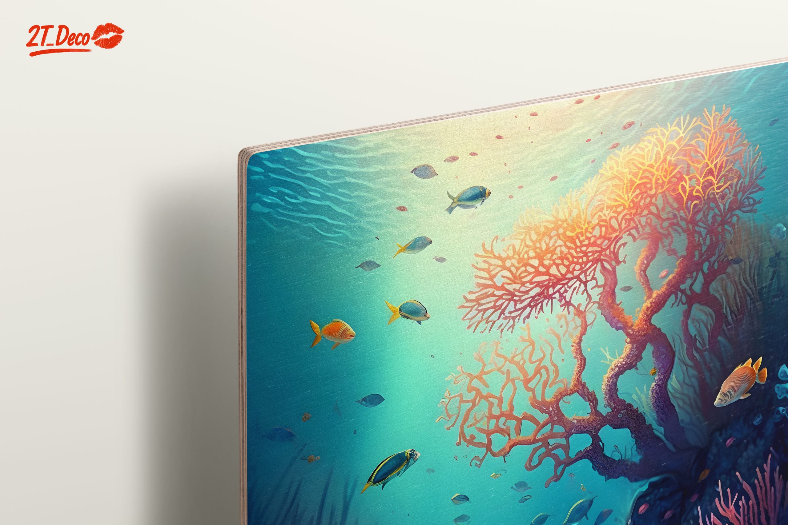 Vibrant Abstract Underwater Marine Life Art - Image 15