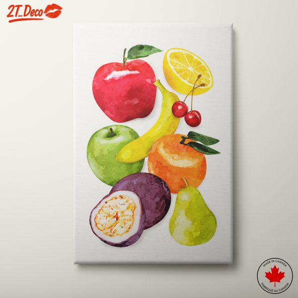 Colorful Abstract Fruit Art Composition