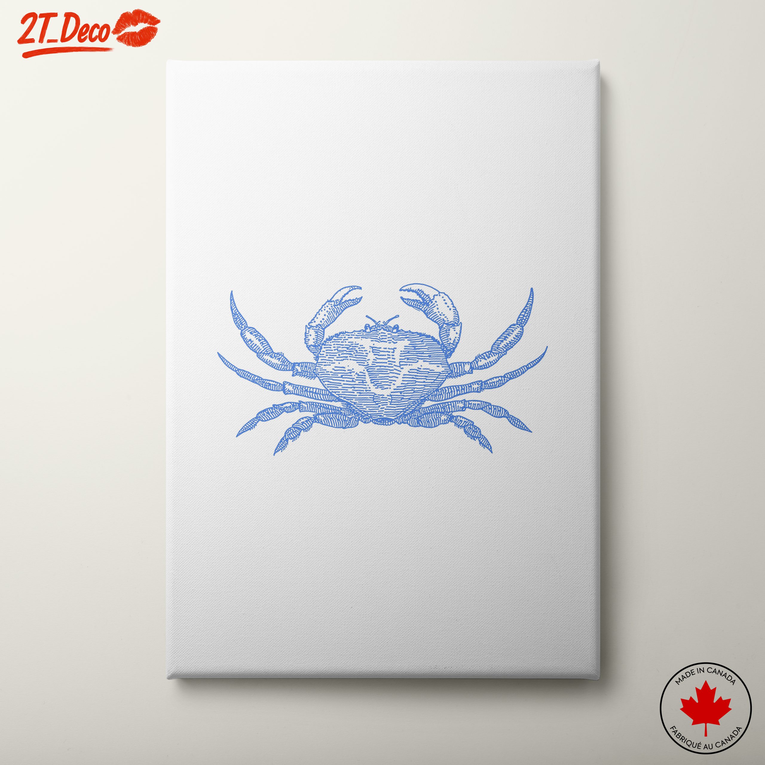 Stylized Anatomical Crab Art