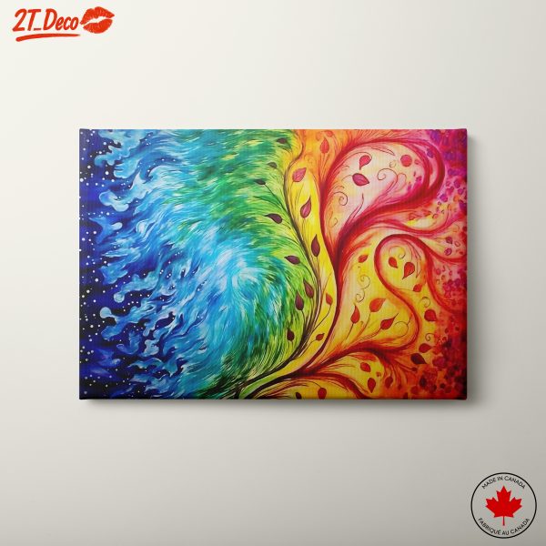 Vibrant Colorful Abstract Composition Art 4