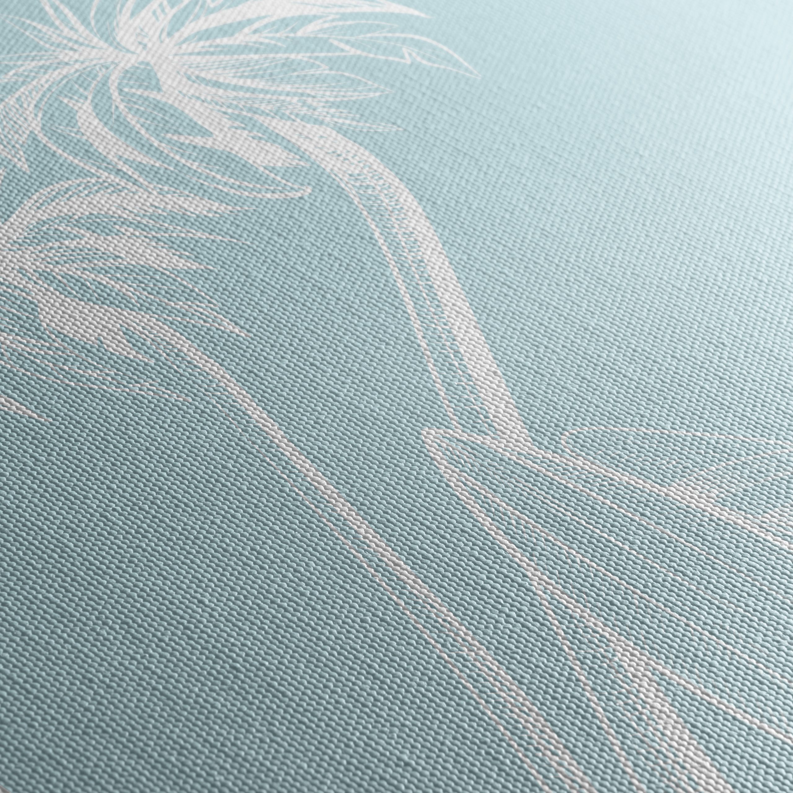 Tropical Palm Trees and Surfboards Artwork - Image 5