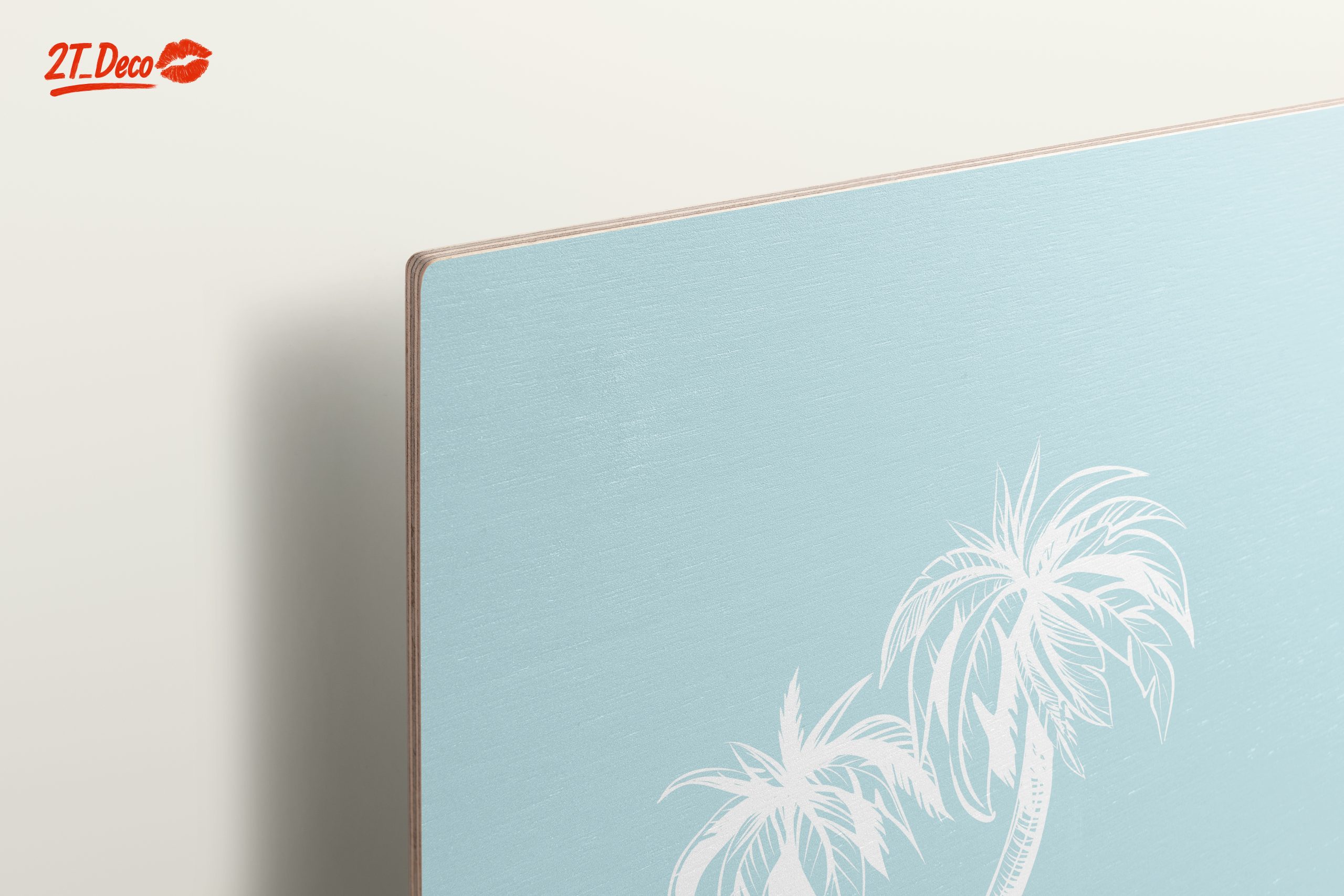 Tropical Palm Trees and Surfboards Artwork - Image 15