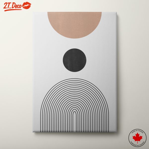 Geometric Abstract Circles and Lines Art