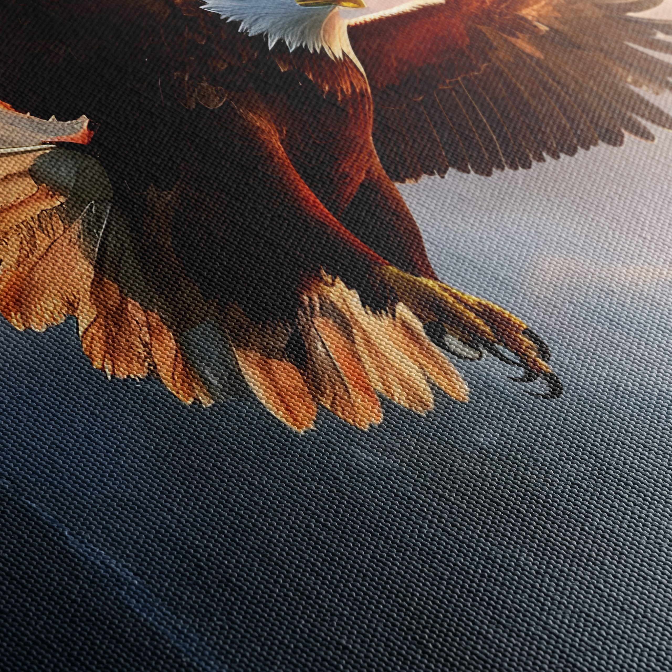 Majestic Eagle Soaring Over Mountain Landscape - Image 5