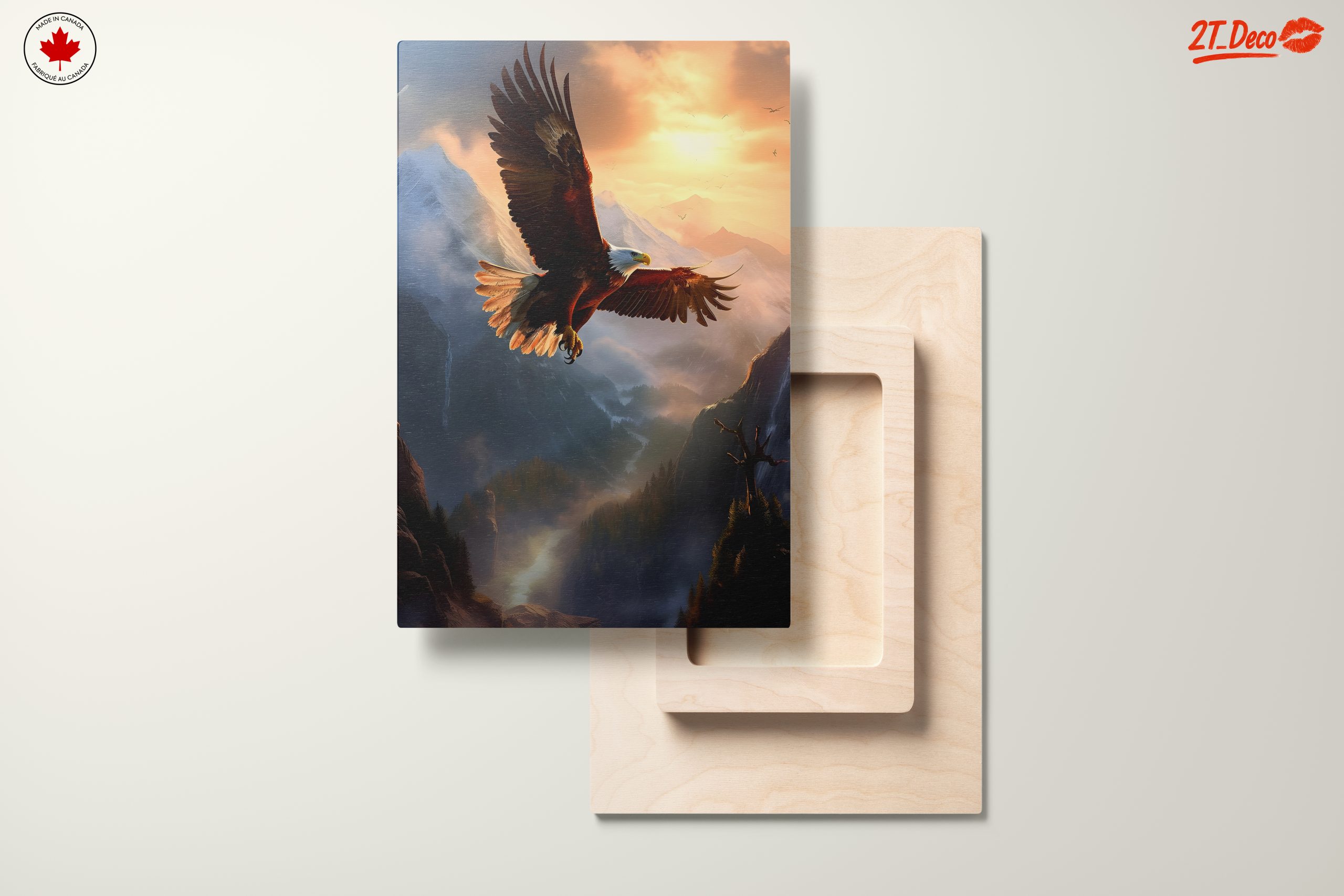 Majestic Eagle Soaring Over Mountain Landscape - Image 11