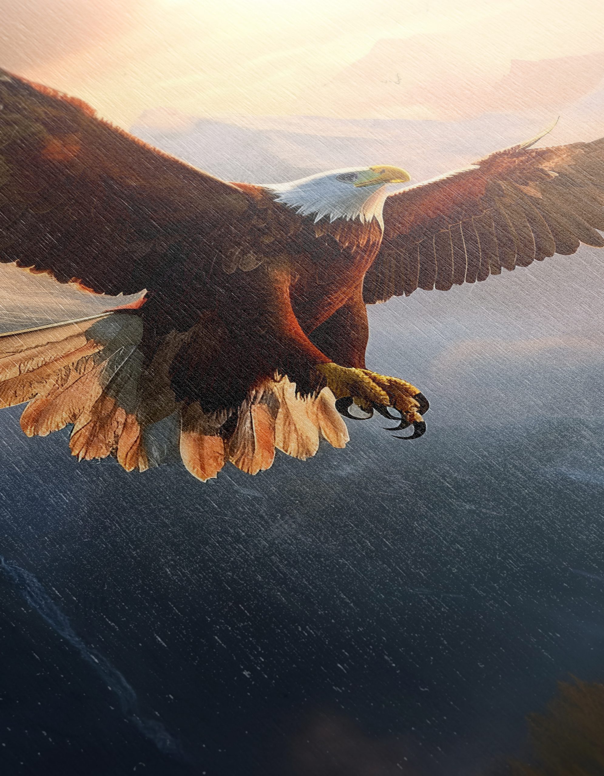 Majestic Eagle Soaring Over Mountain Landscape - Image 12