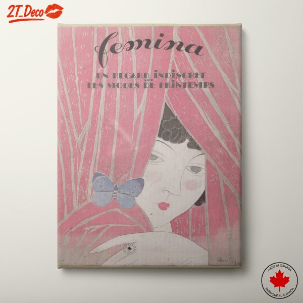 Elegant Contemporary Pop Art with Butterfly