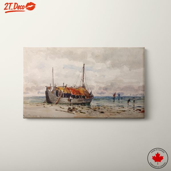 Watercolor Abstract Marine Landscape