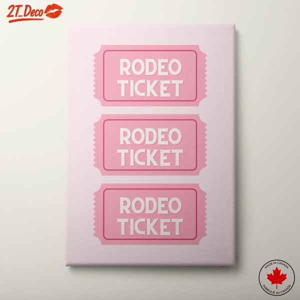 Rodeo Event Ticket Illustration Art