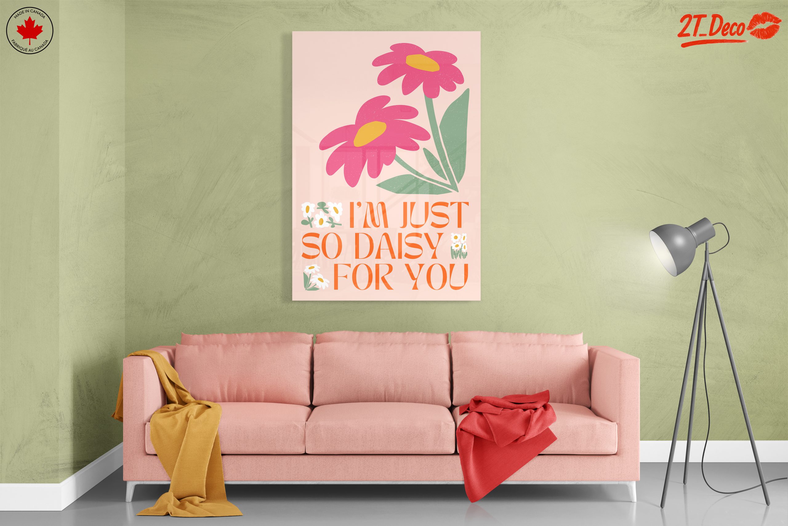 Whimsical Floral Art with Daisies - Image 7