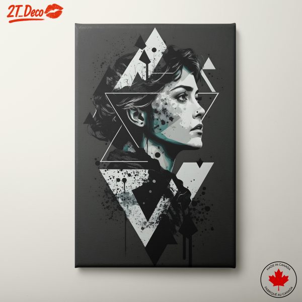 Modern Abstract Female Portrait Artwork