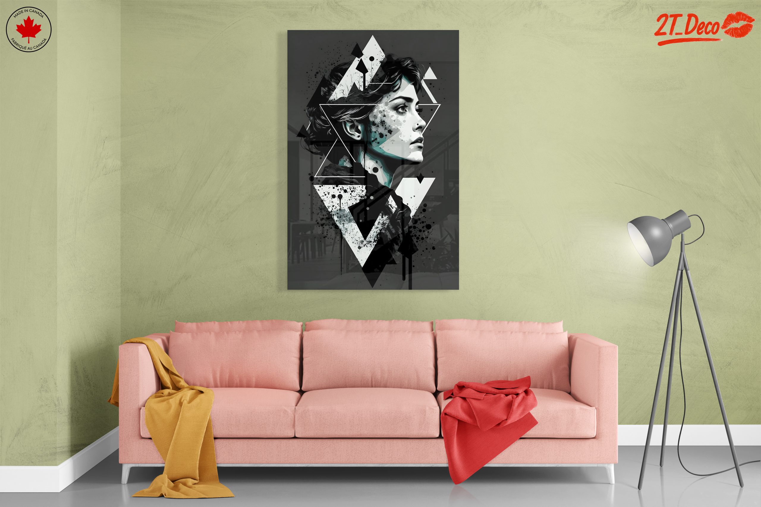 Modern Abstract Female Portrait Artwork - Image 7