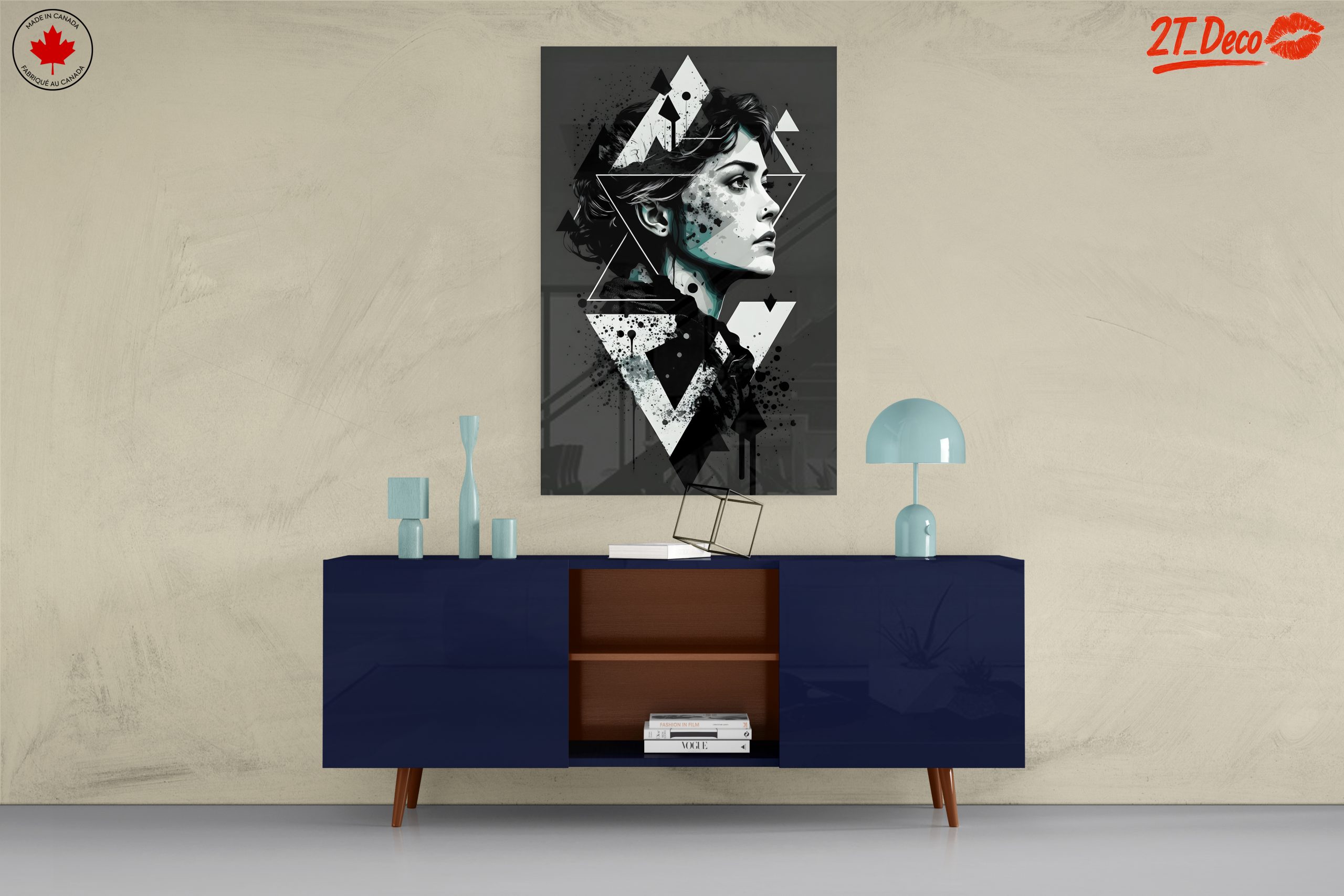 Modern Abstract Female Portrait Artwork - Image 8
