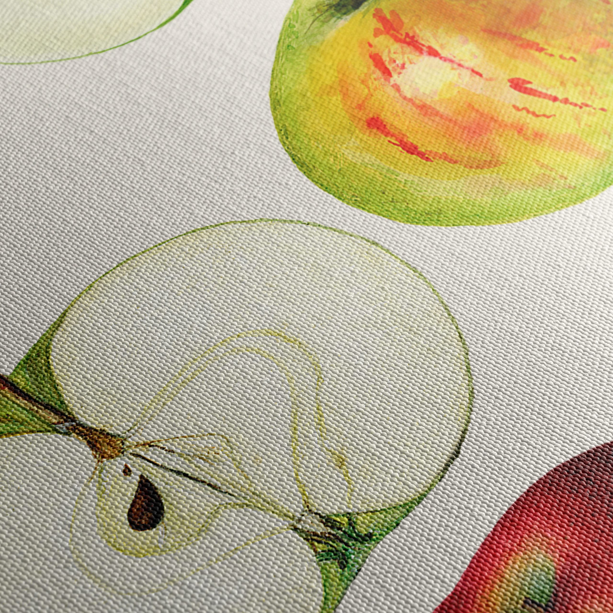 Colorful Abstract Apple Art for Kitchen Decor - Image 5