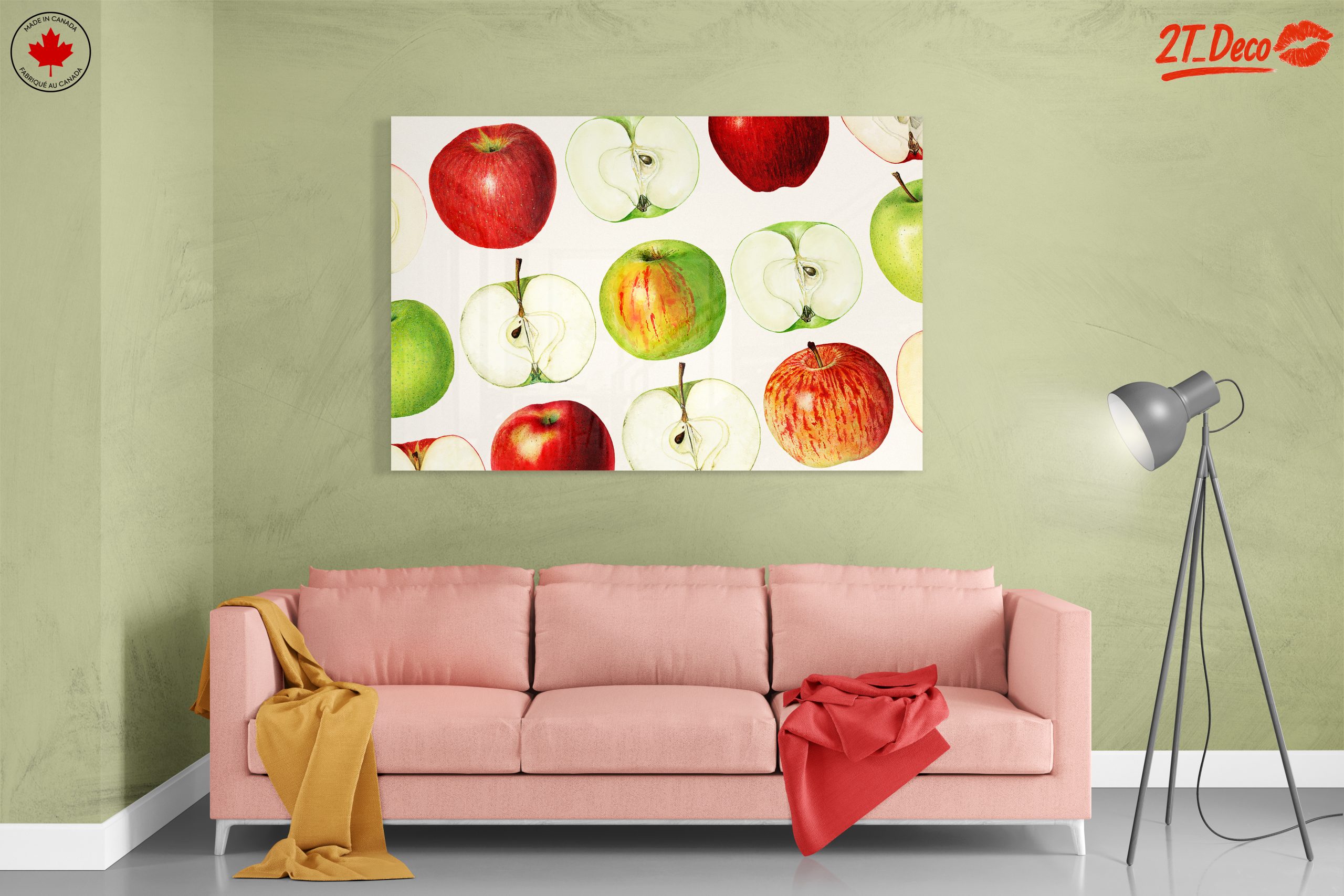 Colorful Abstract Apple Art for Kitchen Decor - Image 7