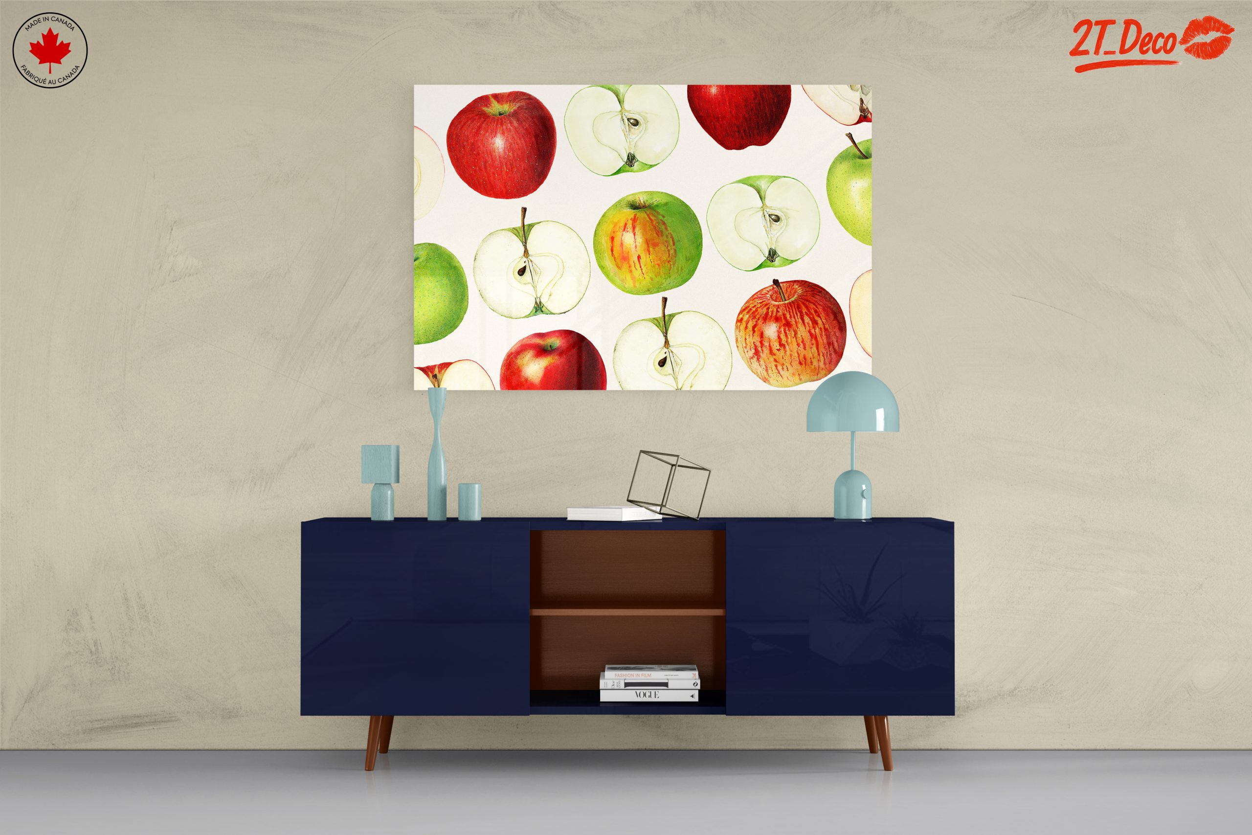 Colorful Abstract Apple Art for Kitchen Decor - Image 8