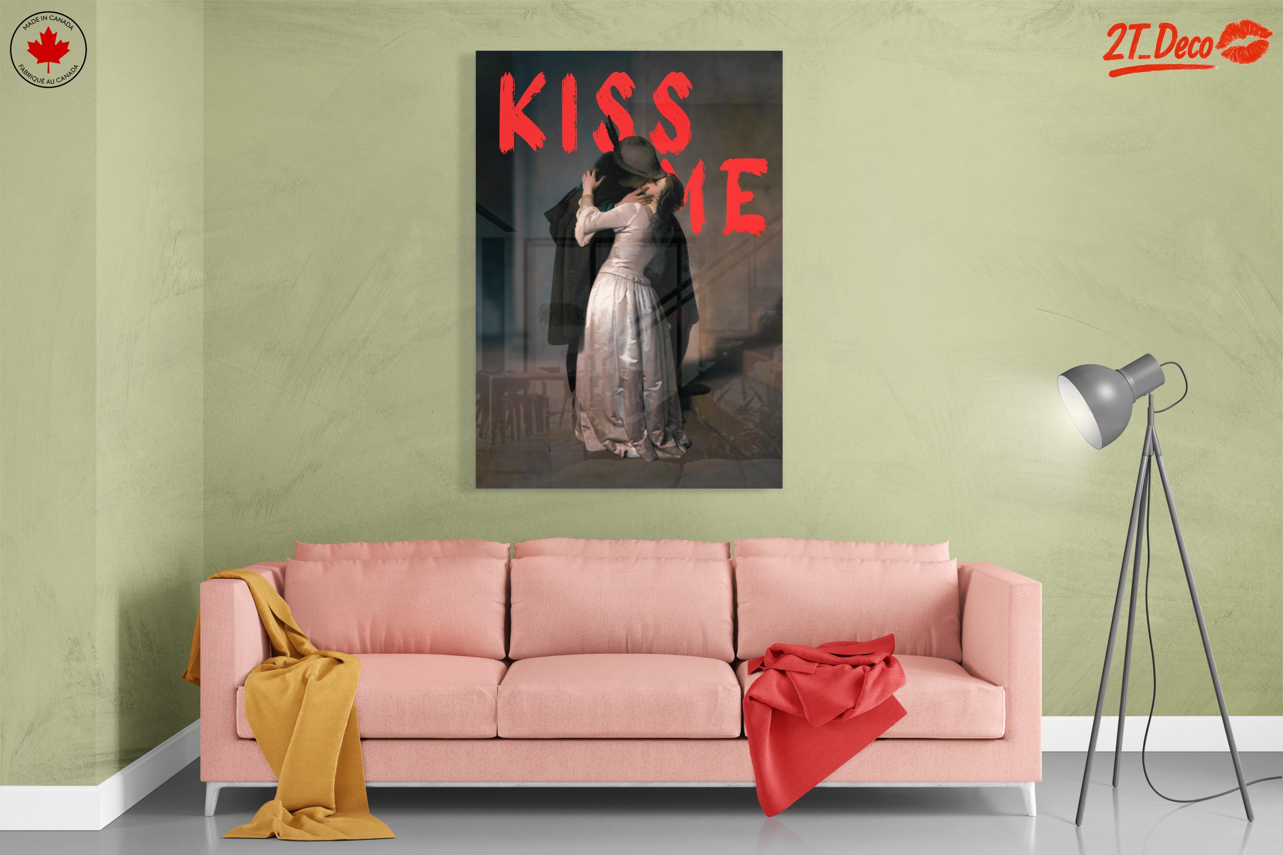 Romantic Embrace Contemporary Portrait Art - Image 7