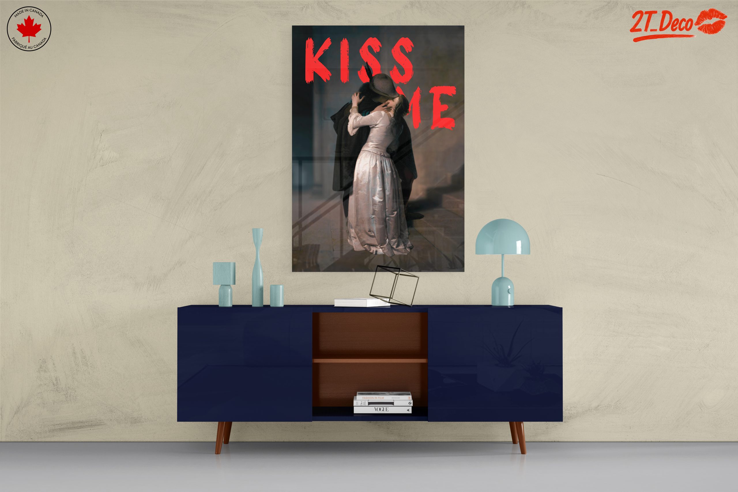 Romantic Embrace Contemporary Portrait Art - Image 8