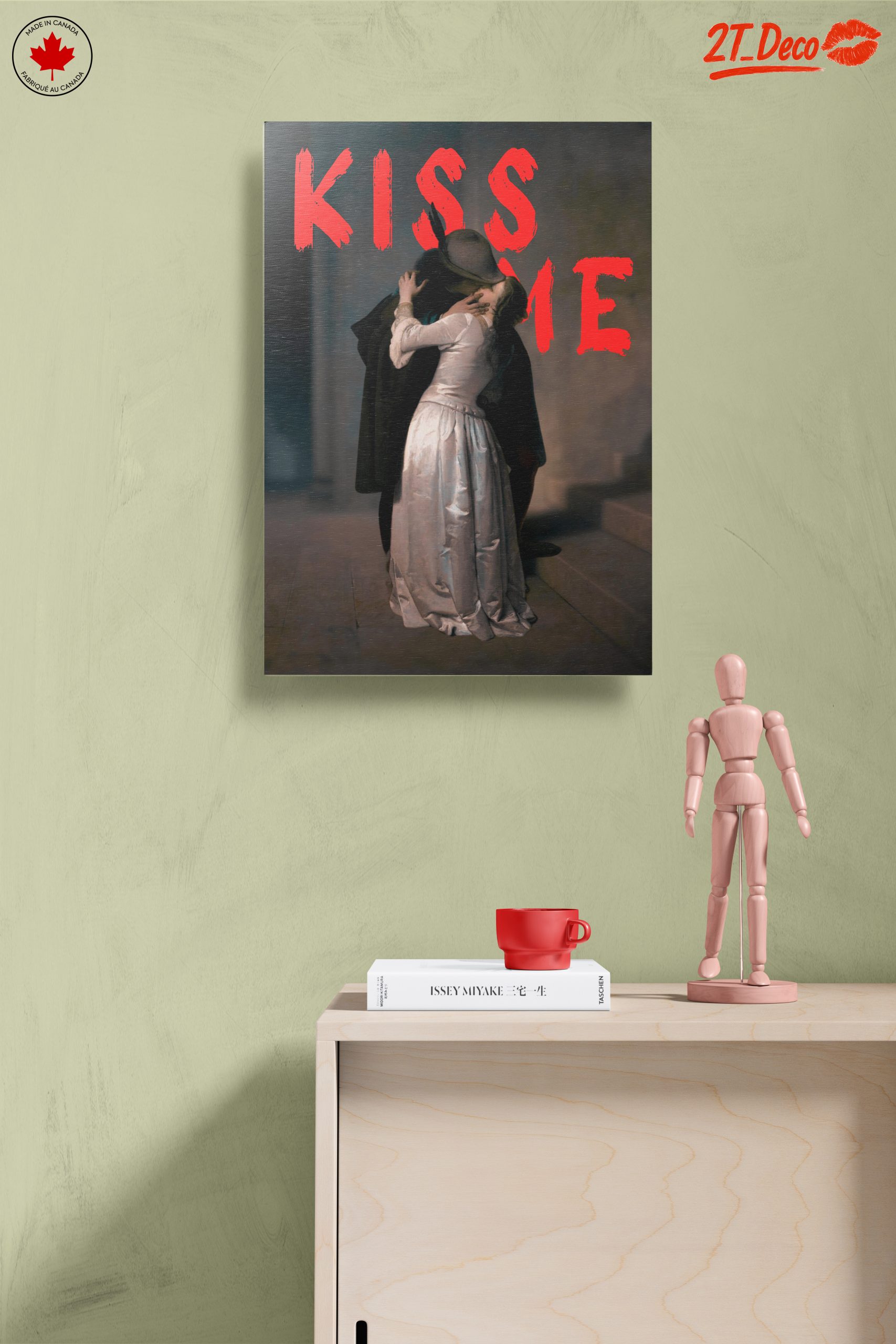 Romantic Embrace Contemporary Portrait Art - Image 14