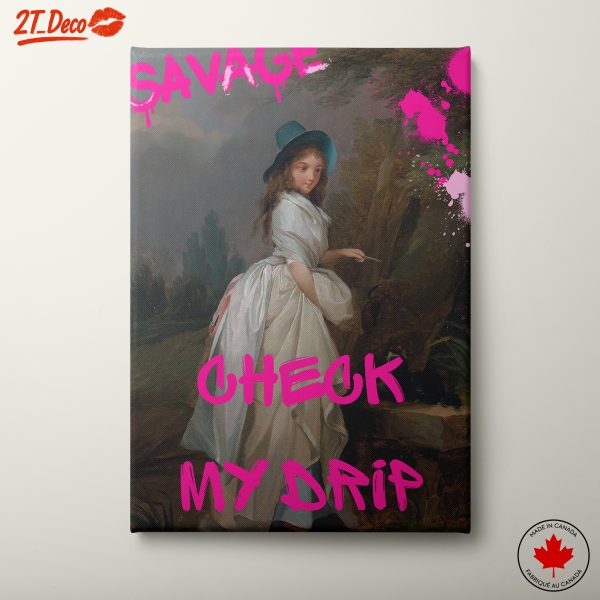 Savage Portrait with Bold Text