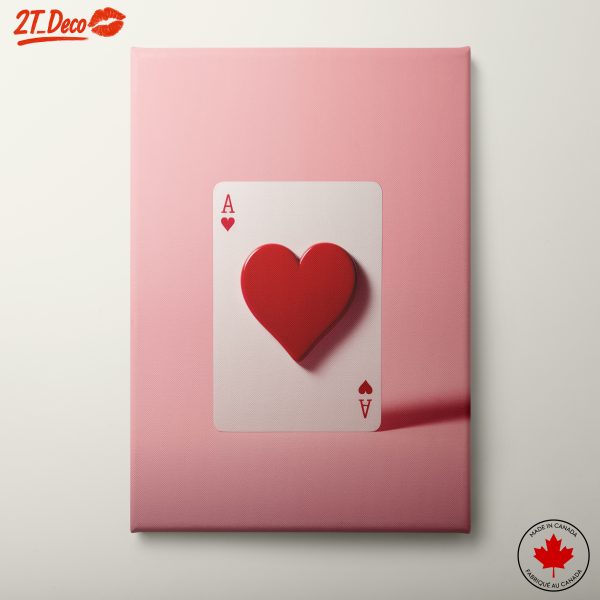 Stylized Playing Card With Heart