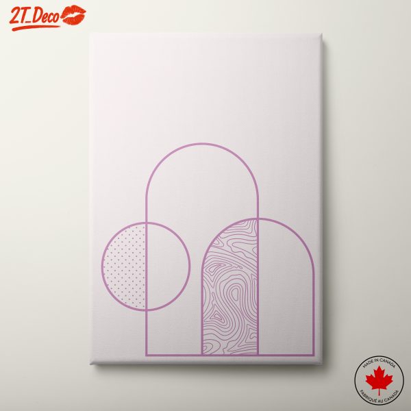 Geometric Abstract Art Print Featuring Modern Shapes