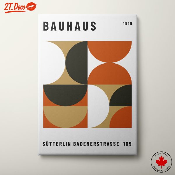 Bauhaus Geometric Art Poster