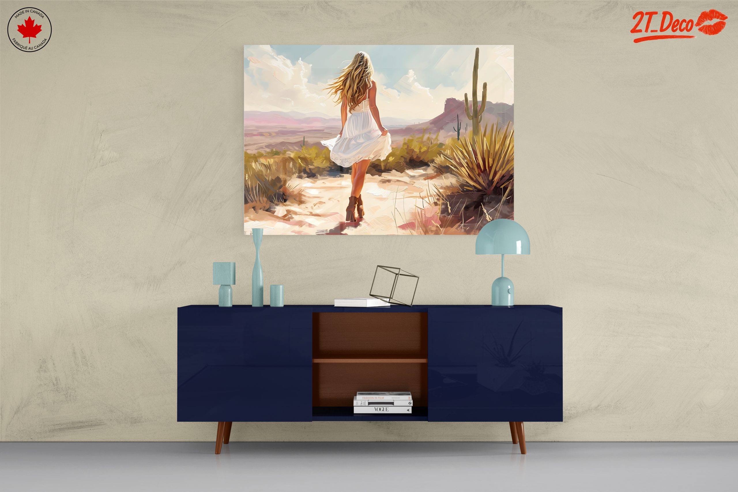 Modern Woman Walking in Desert Landscape - Image 8