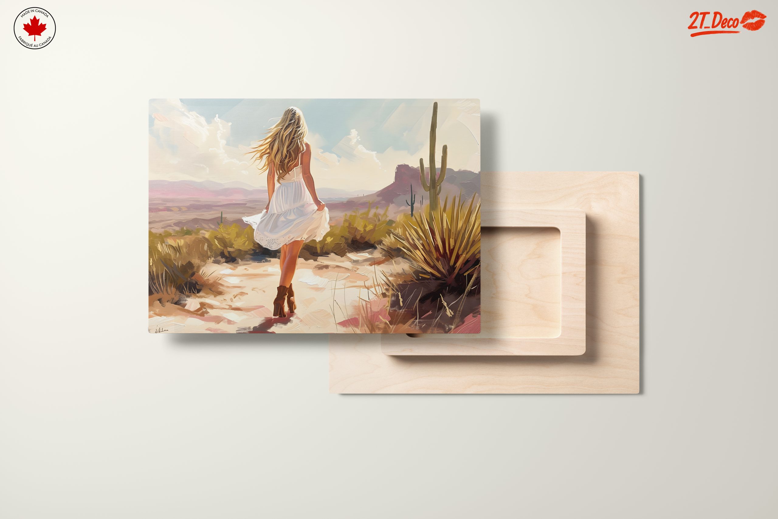 Modern Woman Walking in Desert Landscape - Image 11