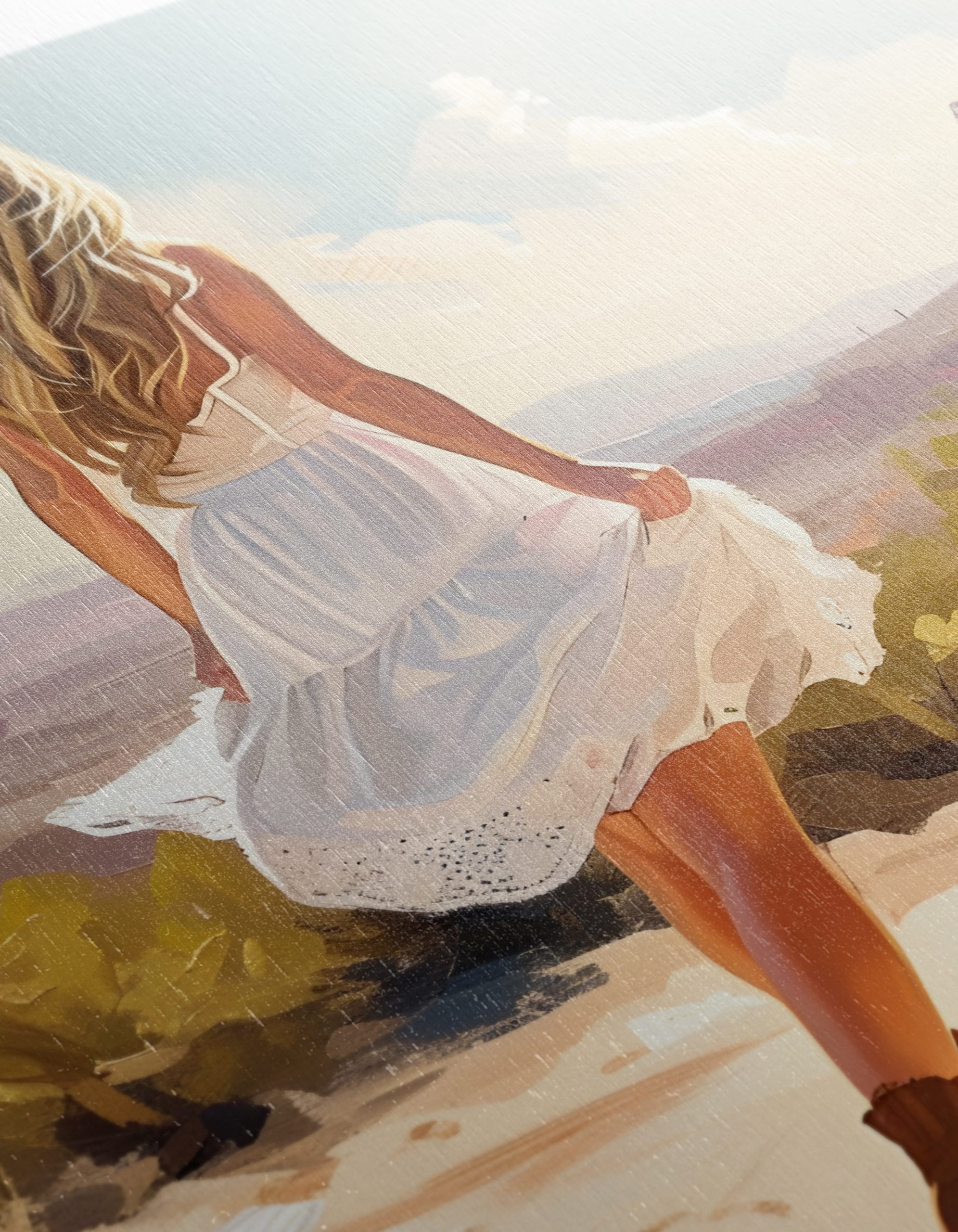 Modern Woman Walking in Desert Landscape - Image 12