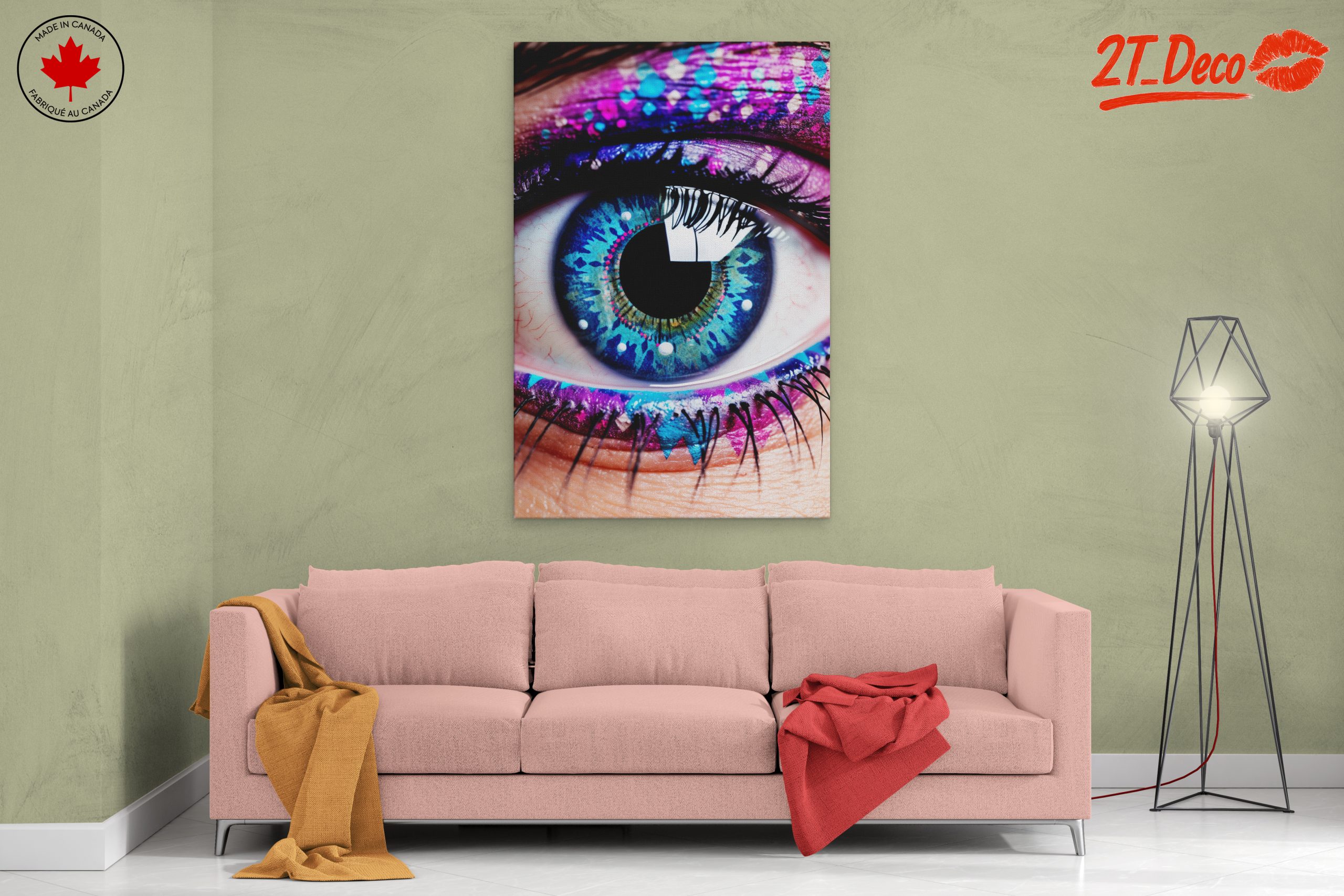 Vibrant Eye Makeup Portrait - Image 2