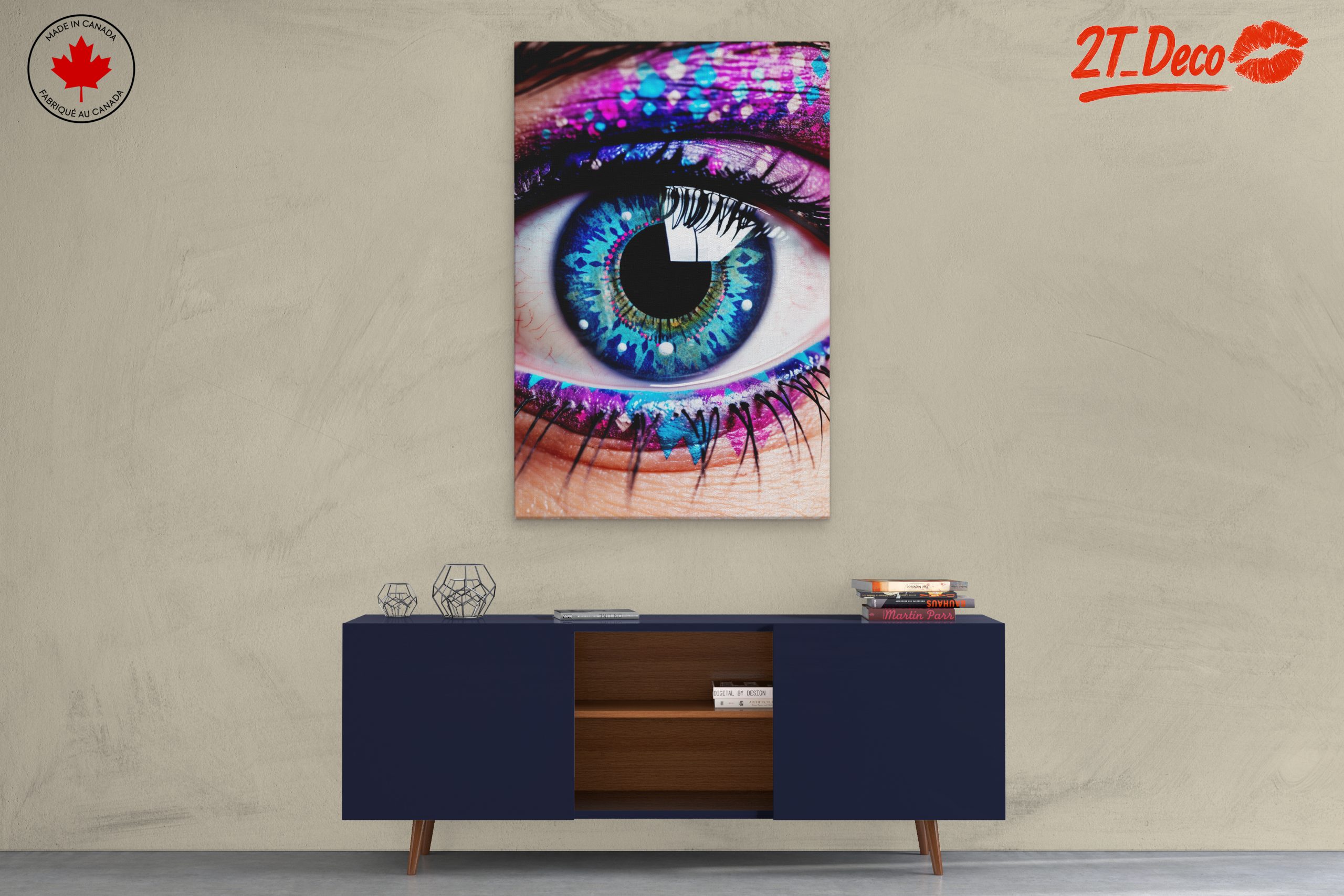 Vibrant Eye Makeup Portrait - Image 3