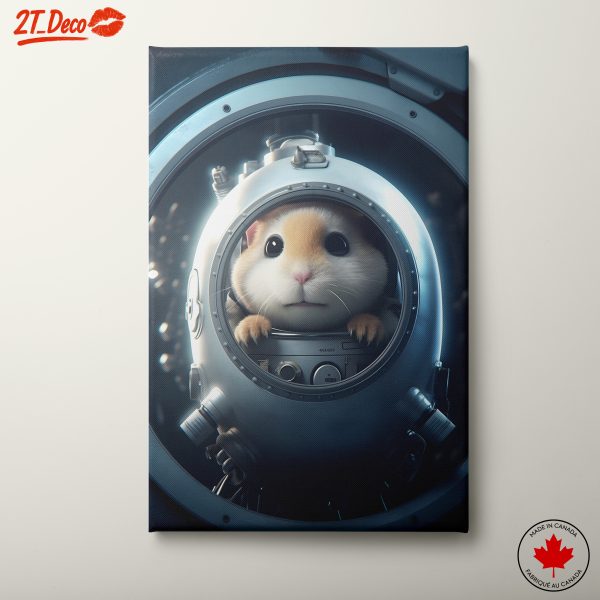 Adorable Space Hamster in a Spacesuit