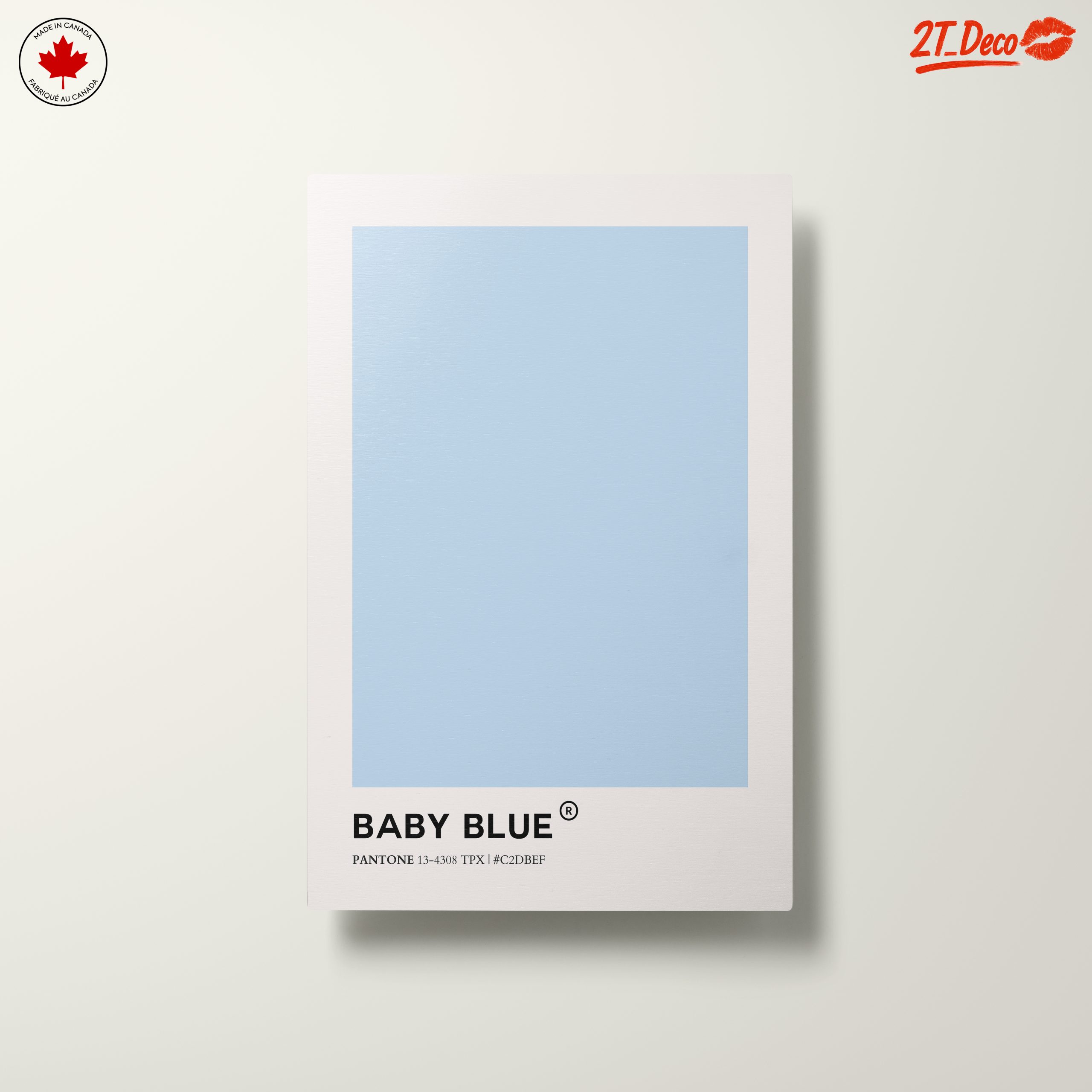 Sleek Baby Blue Contemporary Abstract Art - Image 10