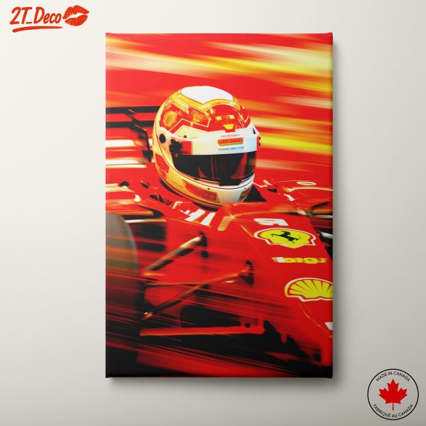 Dynamic Race Car Action Art